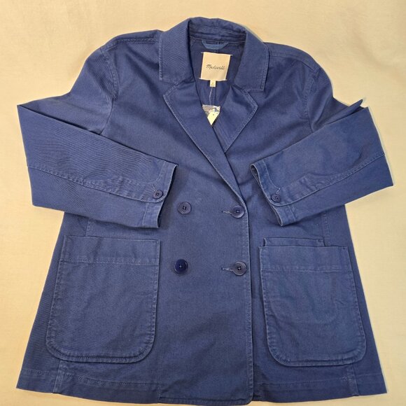 MADEWELL Officecore Bluestone Crossover (Re)generative Chino Blazer Size M NEW! - Picture 8 of 16